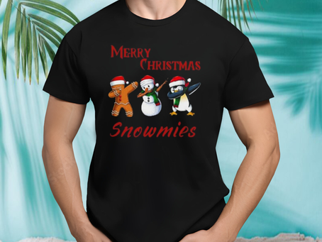 Merry Christmas Snowmies 2023 T-shirt