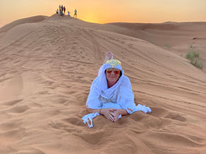 De zon zien ondergaan in de Arabische woestijn!