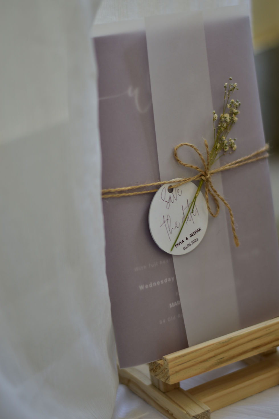 Thumbnail: Crafted Vellum Invitation 