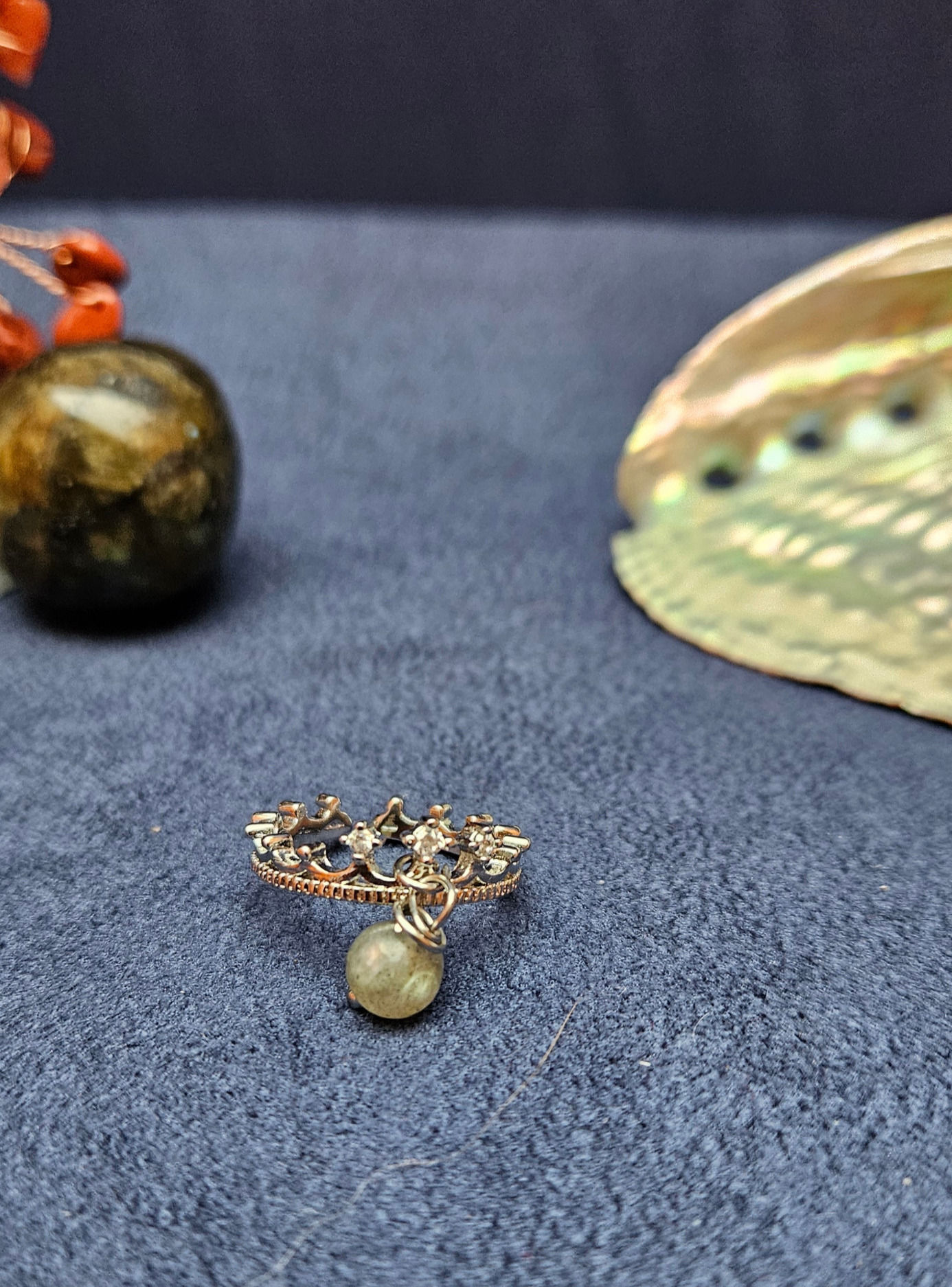 Anello "Cenerentola" - Labradorite