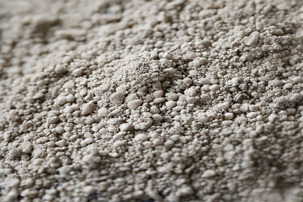 Ceramic powder granules macro laboratory granulation process