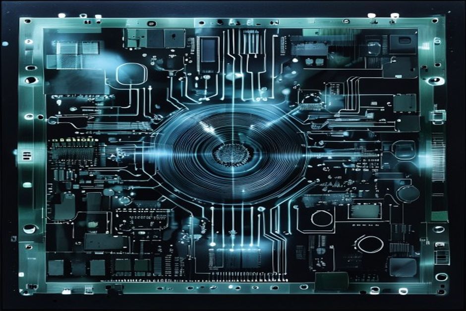 AI-generated PCB microvia x-ray inspection quality control