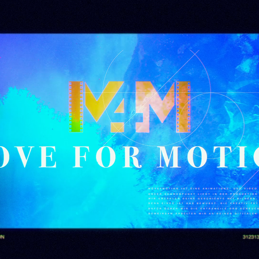 Farbvolles Intro für den Imagefilm der Move4Motion
