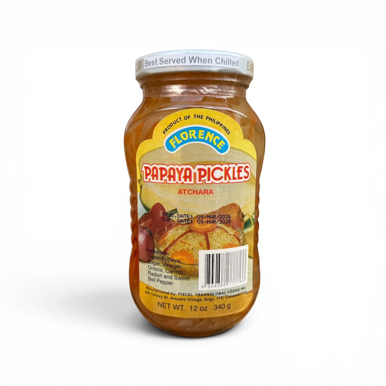 Florence Papaya Pickles (Atchara) 340g