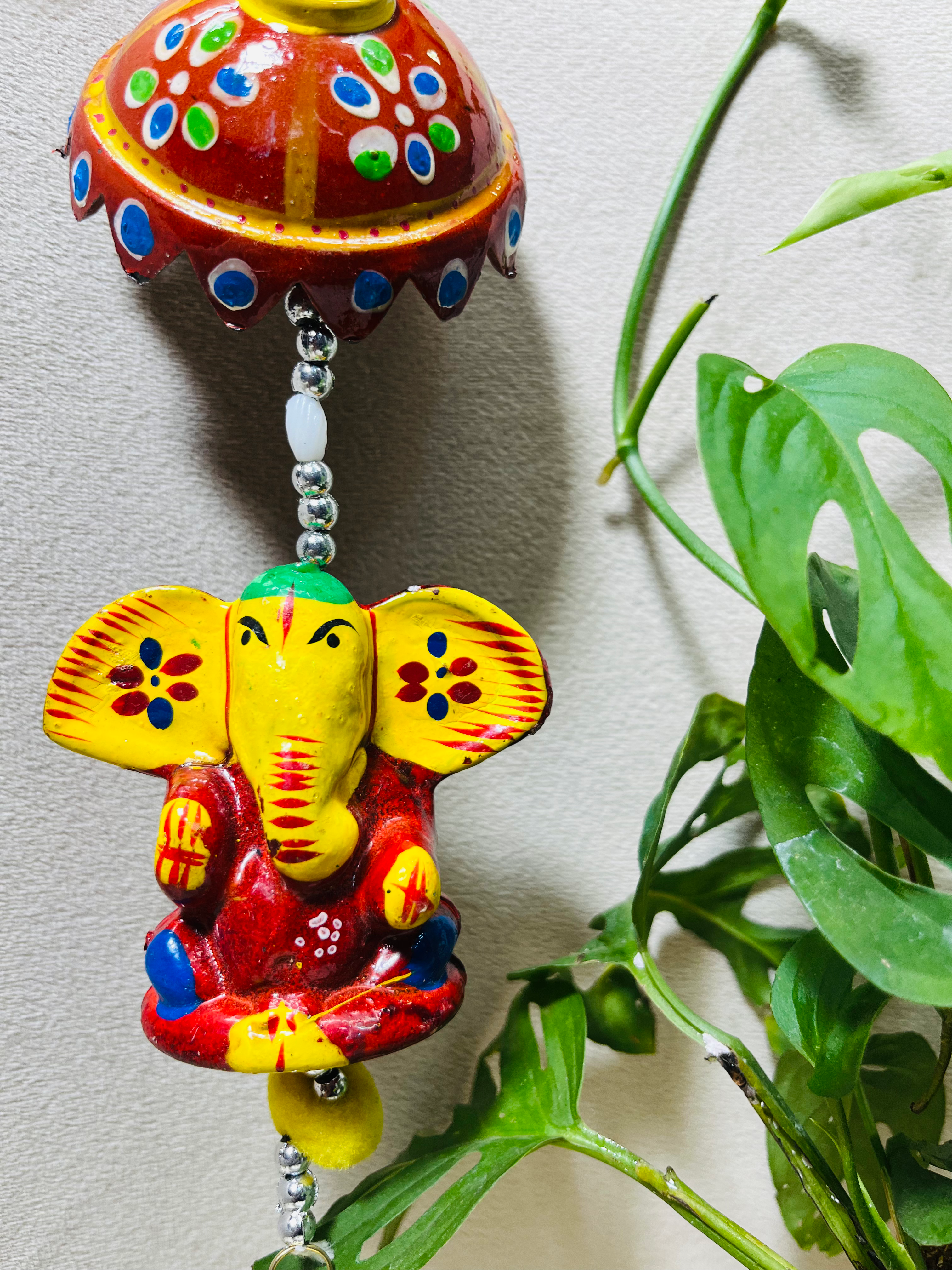 Ganesh Windchime - Red