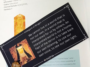Golden Topaz, my crystal choice this November