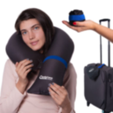 CandyCane Neck Inflatable Pillow