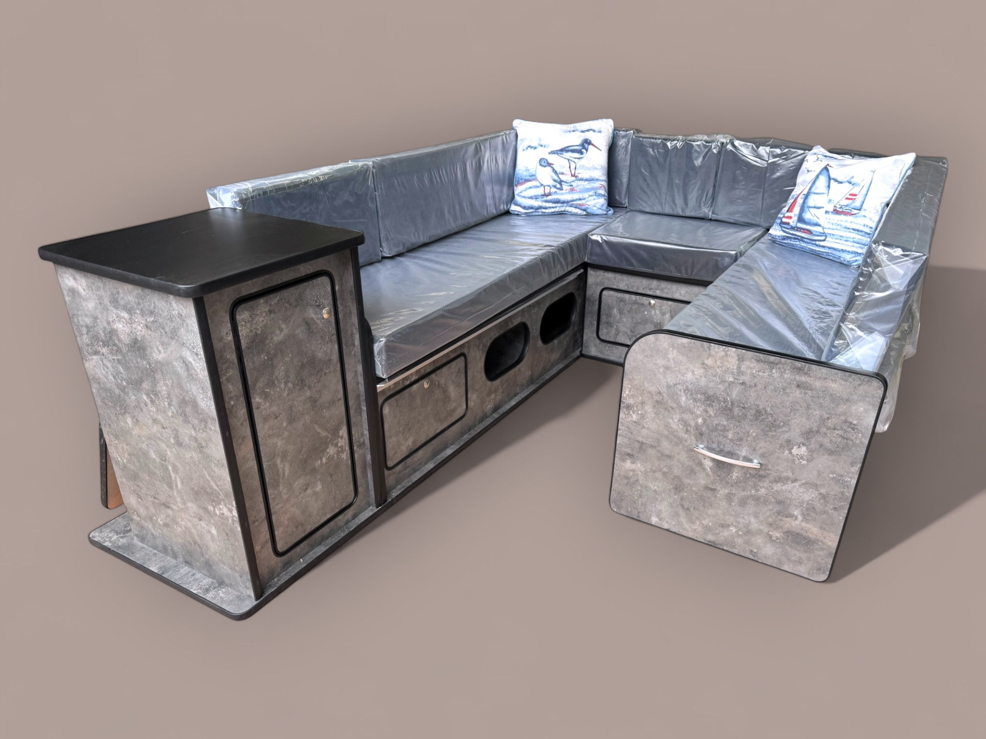 T4/5/6 / Transit Custom SWB U shape camper kit with single kitchen pod