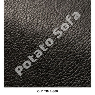 OLD TIME 中厚牛皮 - OLD TIME 修面壓花中厚皮-800 實拍細節,展現厚實皮革組織與細緻荔枝紋理,提供高耐磨與易保養的沙發皮料選擇。