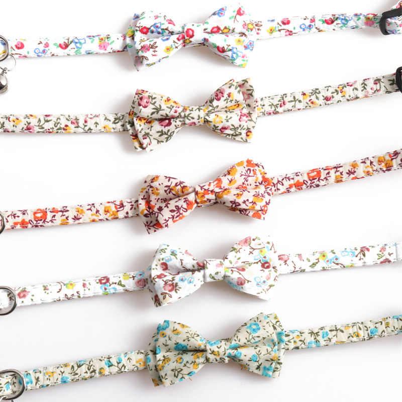 Adjustable Cute Floral Cat Collar for Pets