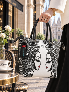 GABS TheKissBag トート型 | モノクロアートデザインが印象的なイタリア製バッグ | BORBOSS
