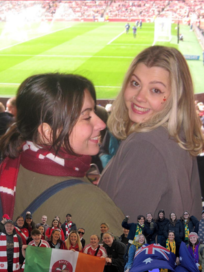 Making friends through women's football 