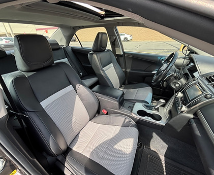 Badger North Rides taxi front interior