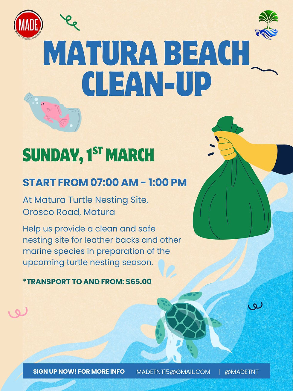Matura Beach Clean Up
