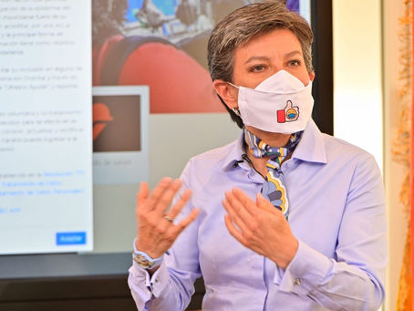La alcaldesa de Bogotá, Claudia López, informa que dio positivo por covid-19