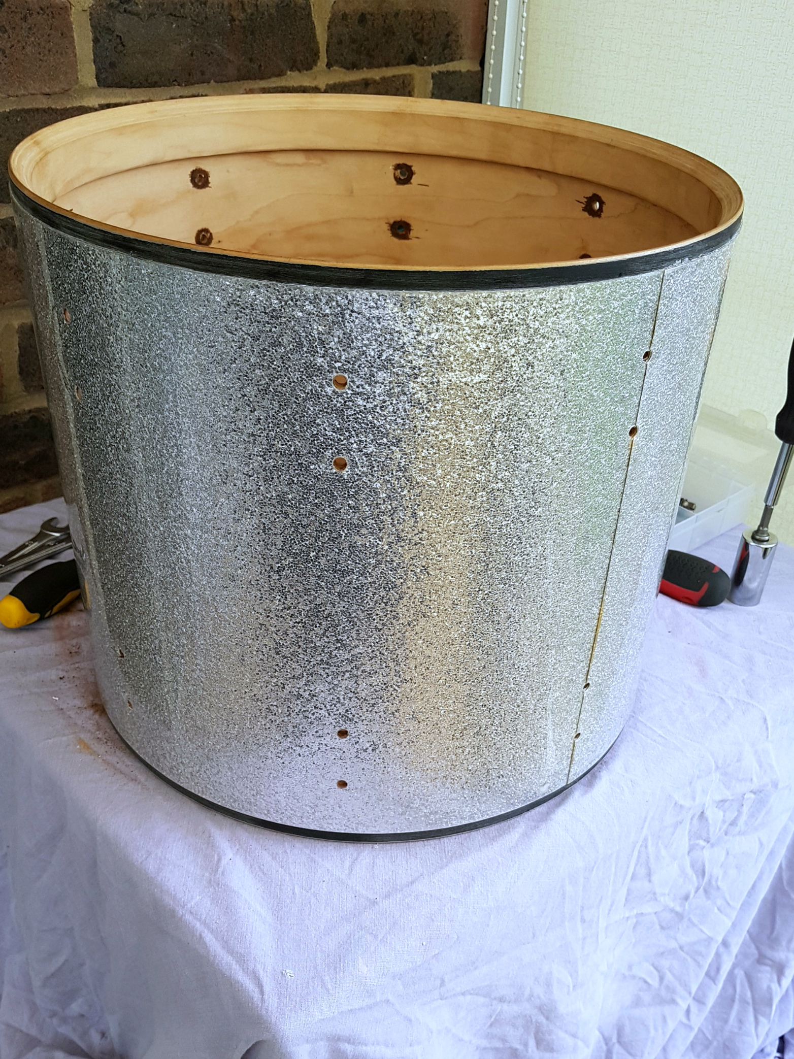 DW 14" before wrapping