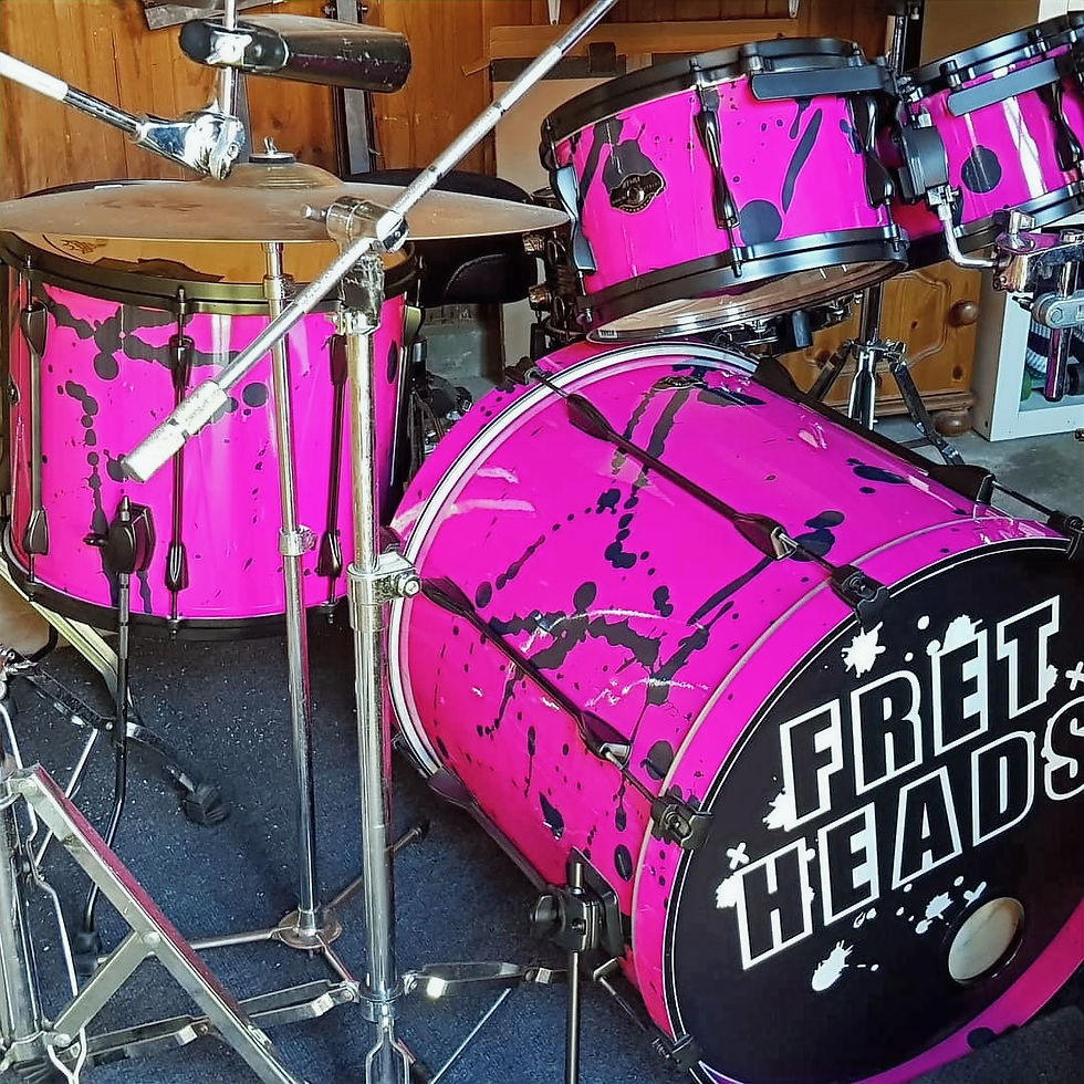 Pink Black Splatter