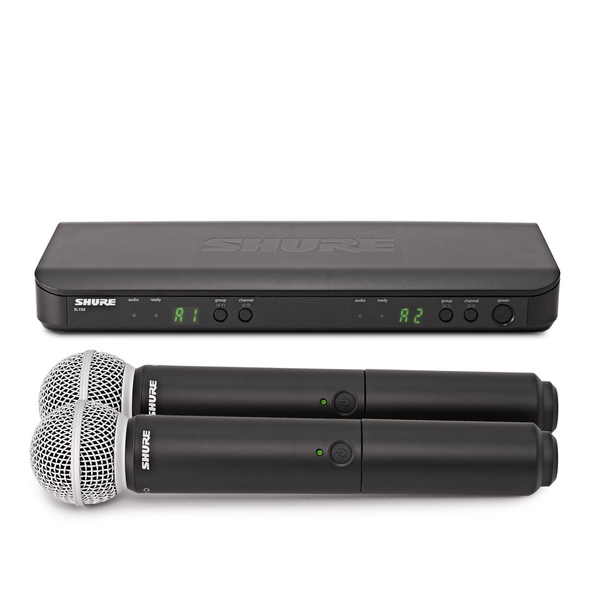 Shure b58 dual wireless microphones