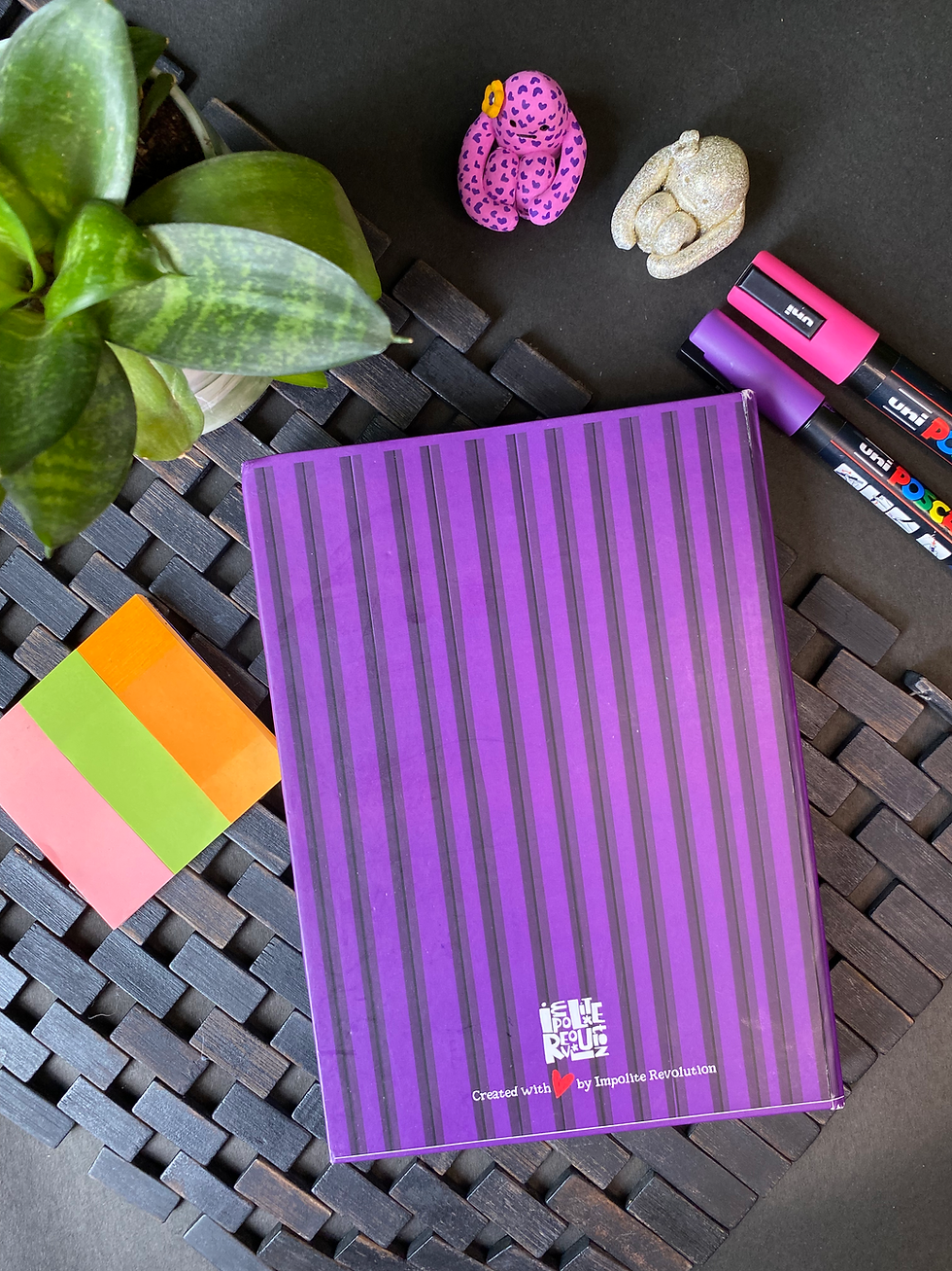 Thumbnail: The Purple Wallpaper | A5 Hardbound Notebook