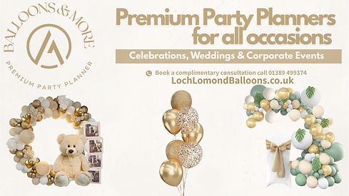 website contact- Loch lomond Balloons - Bee Architectural 3d Architectural Event Design (W