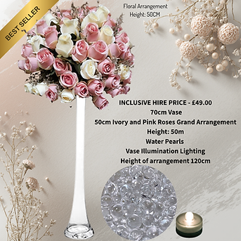 Tall Wedding Decor Vase and Silk Flowers Hire  (2).png
