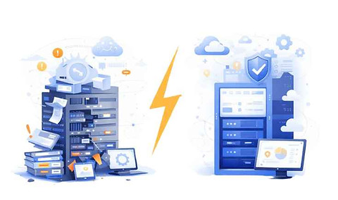 Legacy vs cloud software infrastructure comparison - Coastr