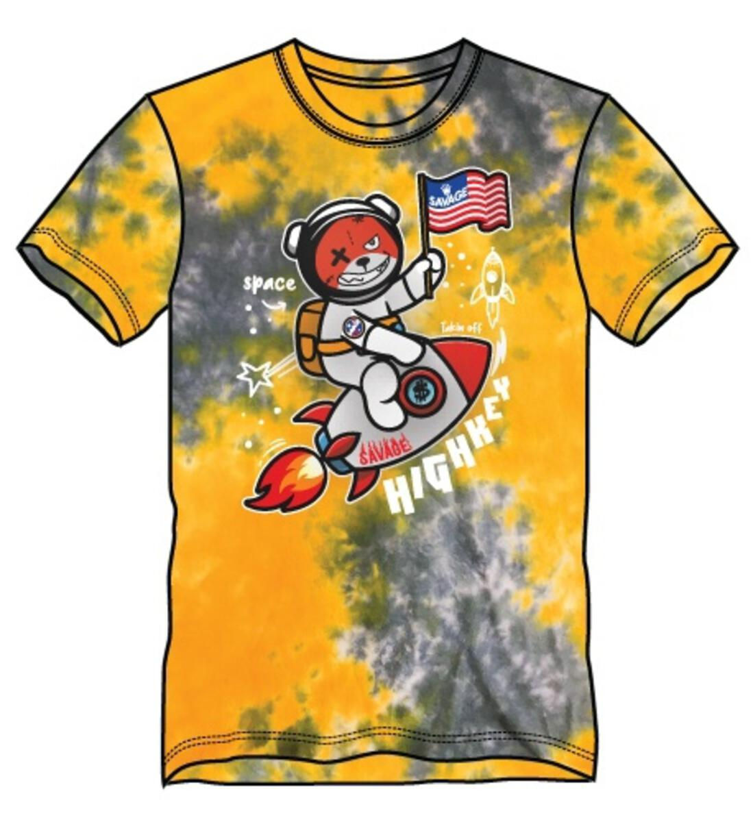 BOYS HIGH KEY BEAR TIE DYE TEE