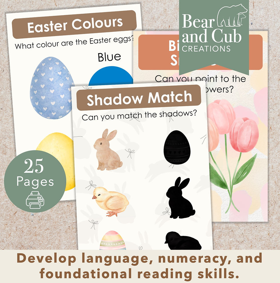 Thumbnail: Easter Preschool Digital Learning Book