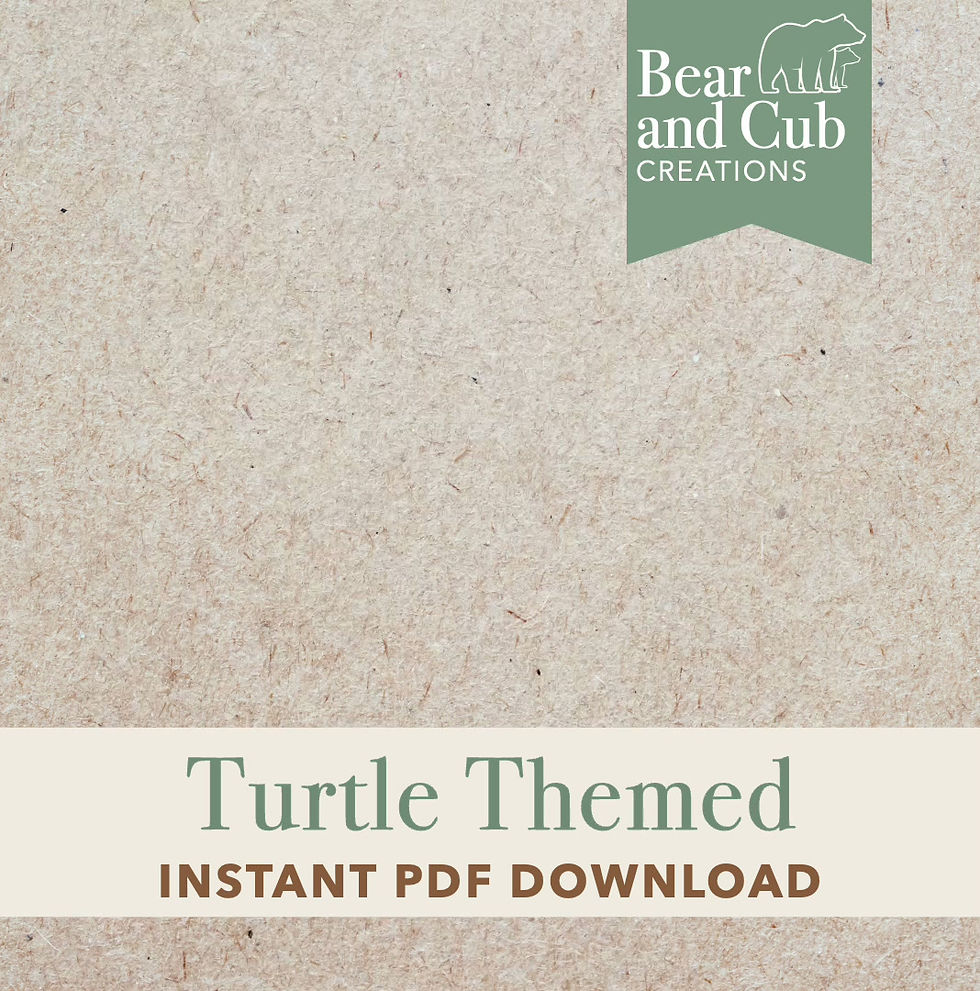 Thumbnail: Turtle Colouring In Book | 12 Page Digital Download