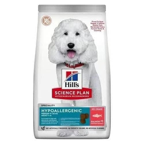Hill's Hypoallergenic Somonlu Orta Irk Yetişkin Köpek Maması 2