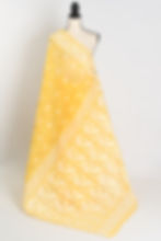 Giri : Soft Yellow and White Blended Soft Cotton Jamdani Bengali Saree