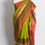 Thumbnail: Cotton SIlk Maheshwari Saree in Green, Red and Black
