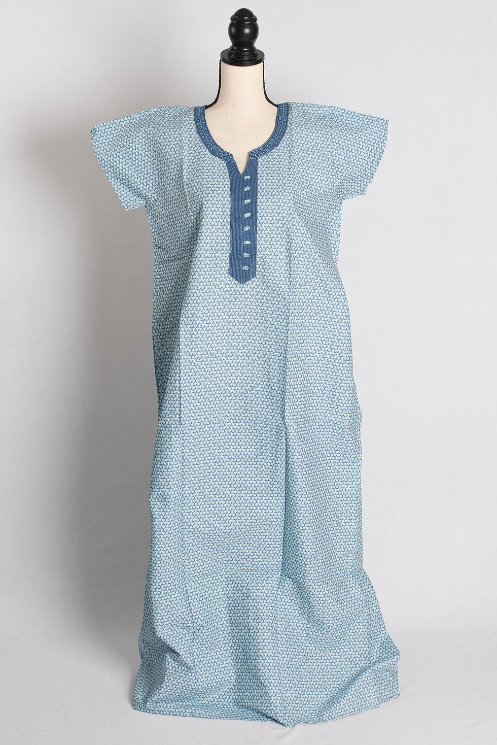 Printed Blue Pure Cotton Nightwear in Regular Size