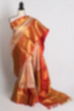 Blush Petal : Handwoven Brocade Bridal Kanjivaram Silk Saree