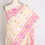 Thumbnail: Soma : Off White and Pink Blended Soft Cotton Jamdani Bengali Saree