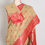 Thumbnail: Mritika: Budget Friendly Blended Cotton Baluchari Saree in Beige and Red
