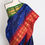 Thumbnail: Girija : Ganga Jamuna Border Gadwal Silk Saree in Midnight Blue