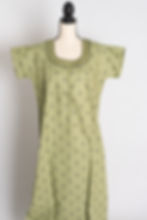Printed Green Pure Cotton Nightwear in Regular Size