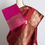 Thumbnail: Silk Mark Certified Satin Katan Banarasi Saree in Chilli Red