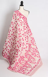 Beautiful Jamdani saris showcasing intricate handwoven patterns and lightweight fabrics, perfect for elegant attire.