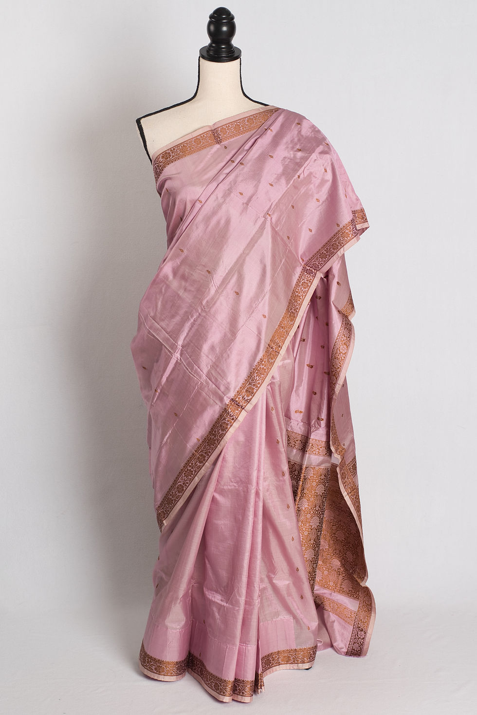 Leela : Mauve Purple Thread Work Banarasi Silk Saree