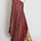 Thumbnail: Soraya : Maroon Modal Silk Ajrakh Saree with Multi-Color Vertical Stripes