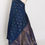 Thumbnail: Nandini peacock blue Kanjivaram silk saree with traditional gold zari peacock motifs and Silk Mark certification.