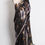 Thumbnail: Noir Elegance - Black Brasso Designer Saree with Floral Motifs