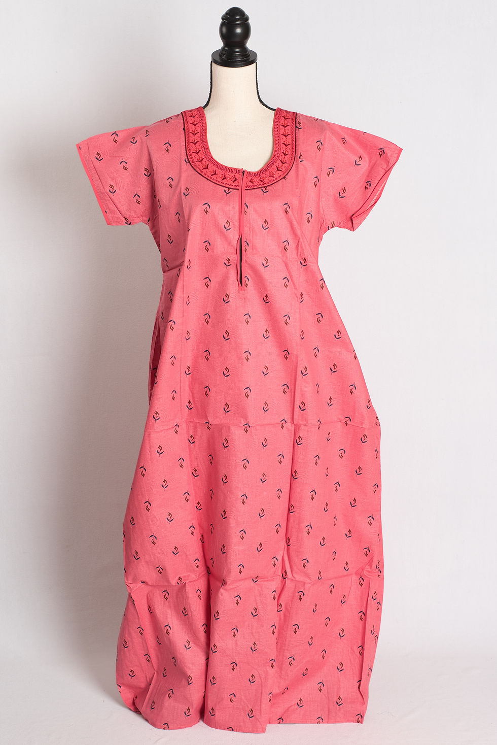 Pink Printed Pure Cotton Nightwear in Regular Size
