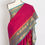 Thumbnail: Kaviya: Dark Pink Kanchi Cotton Saree - Handwoven South Indian Elegance