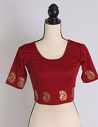 Pre-Stitched Saree Stretch Lycra Blouses