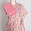 Thumbnail: Fiza : Pink Semi Satin Party Wear Saree with Floral Prints and Embroidery