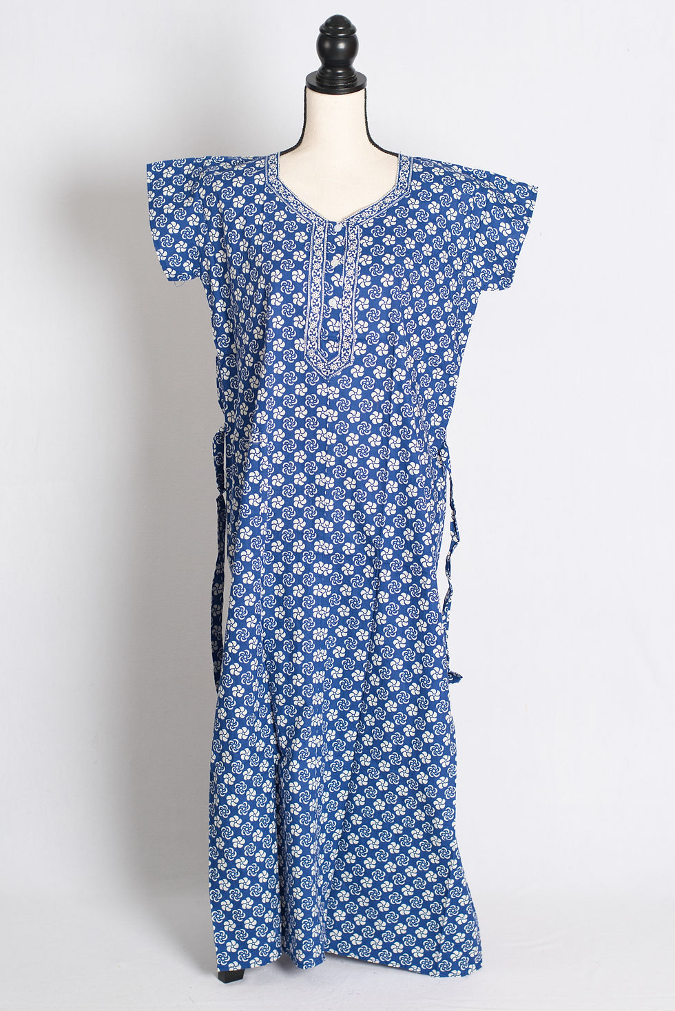 Printed Blue Pure Cotton Nightwear in Regular Size