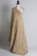 Beige Embroidery Designer Saree